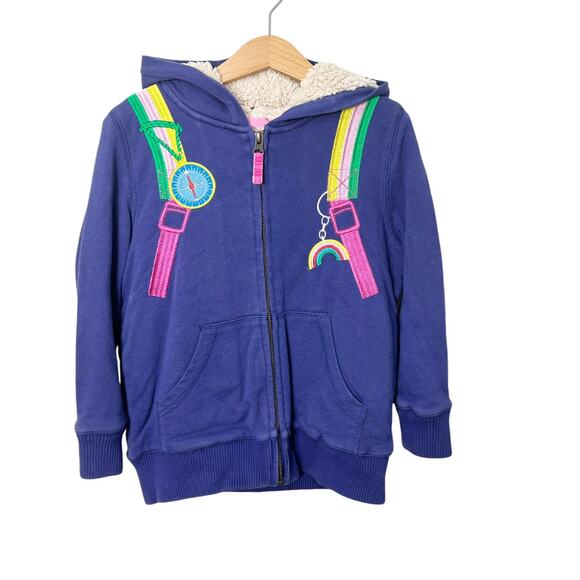 Mini Boden Backpack Sherpa Jacket